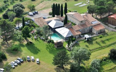 Bastide vue du ciel